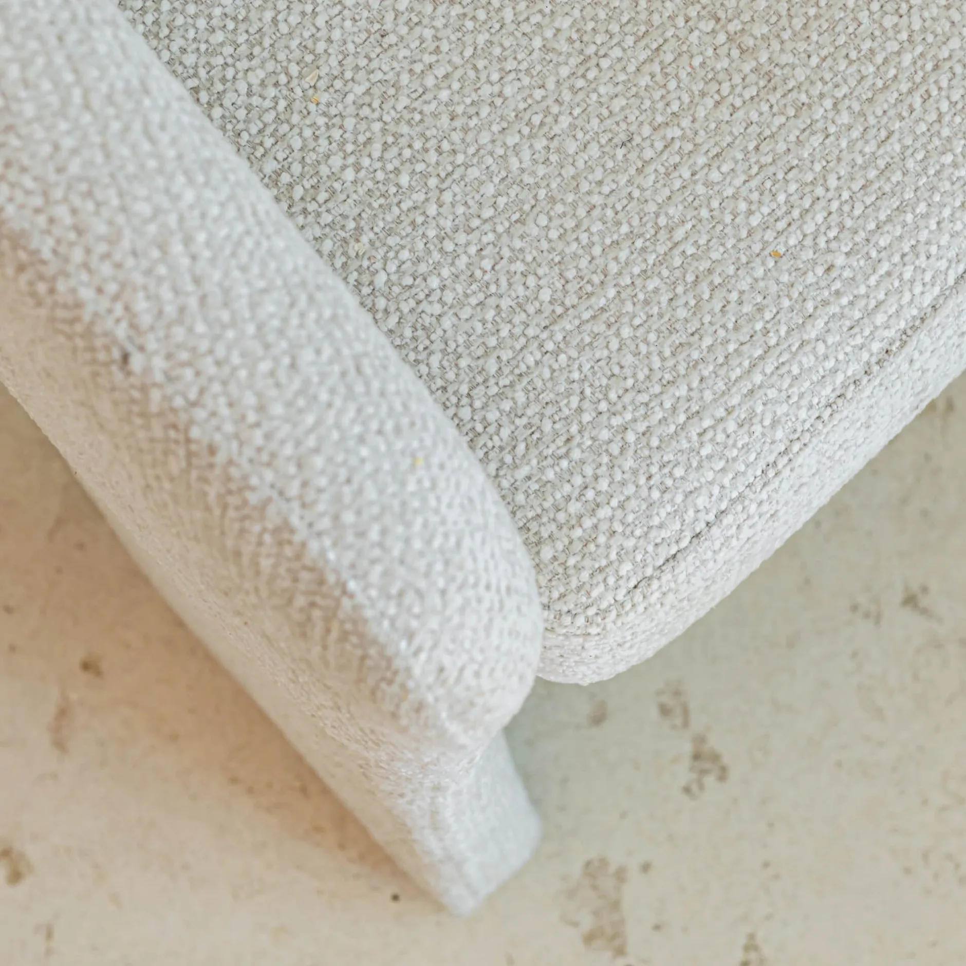 Chaise De Salle À Manger*alinea Chaise de repas contemporaine avec accoudoirs en tissu - Beige