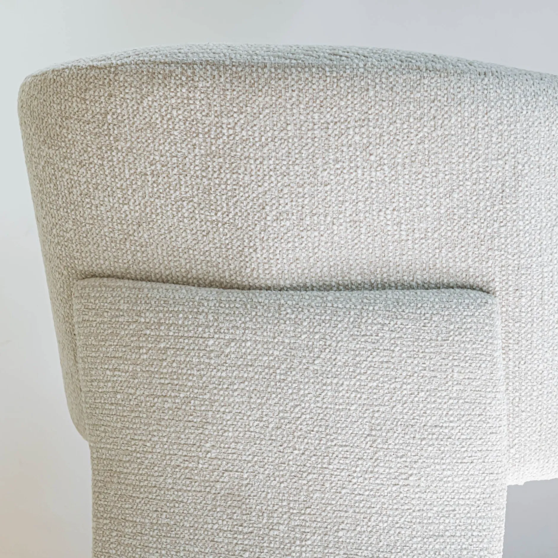 Chaise De Salle À Manger*alinea Chaise de repas contemporaine avec accoudoirs en tissu - Beige