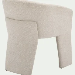 Chaise De Salle À Manger*alinea Chaise de repas contemporaine avec accoudoirs en tissu - Beige