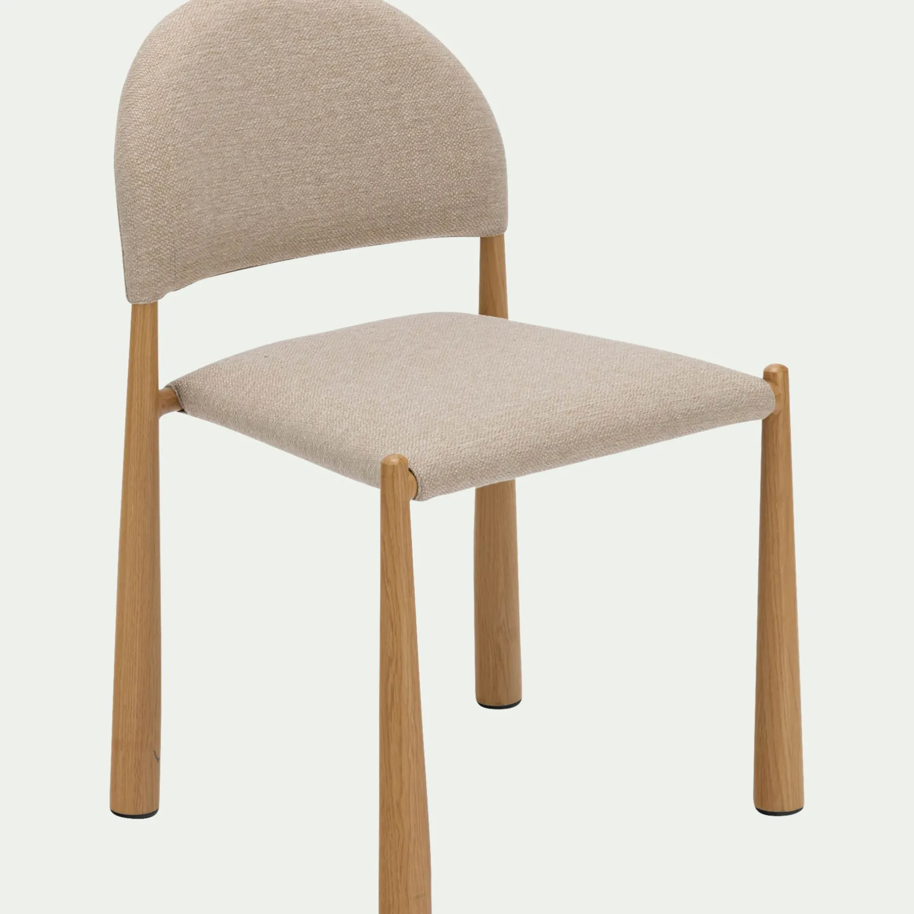 Chaise De Salle À Manger*alinea Chaise de repas contemporaine en tissu - Beige