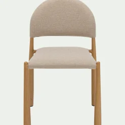 Chaise De Salle À Manger*alinea Chaise de repas contemporaine en tissu - Beige