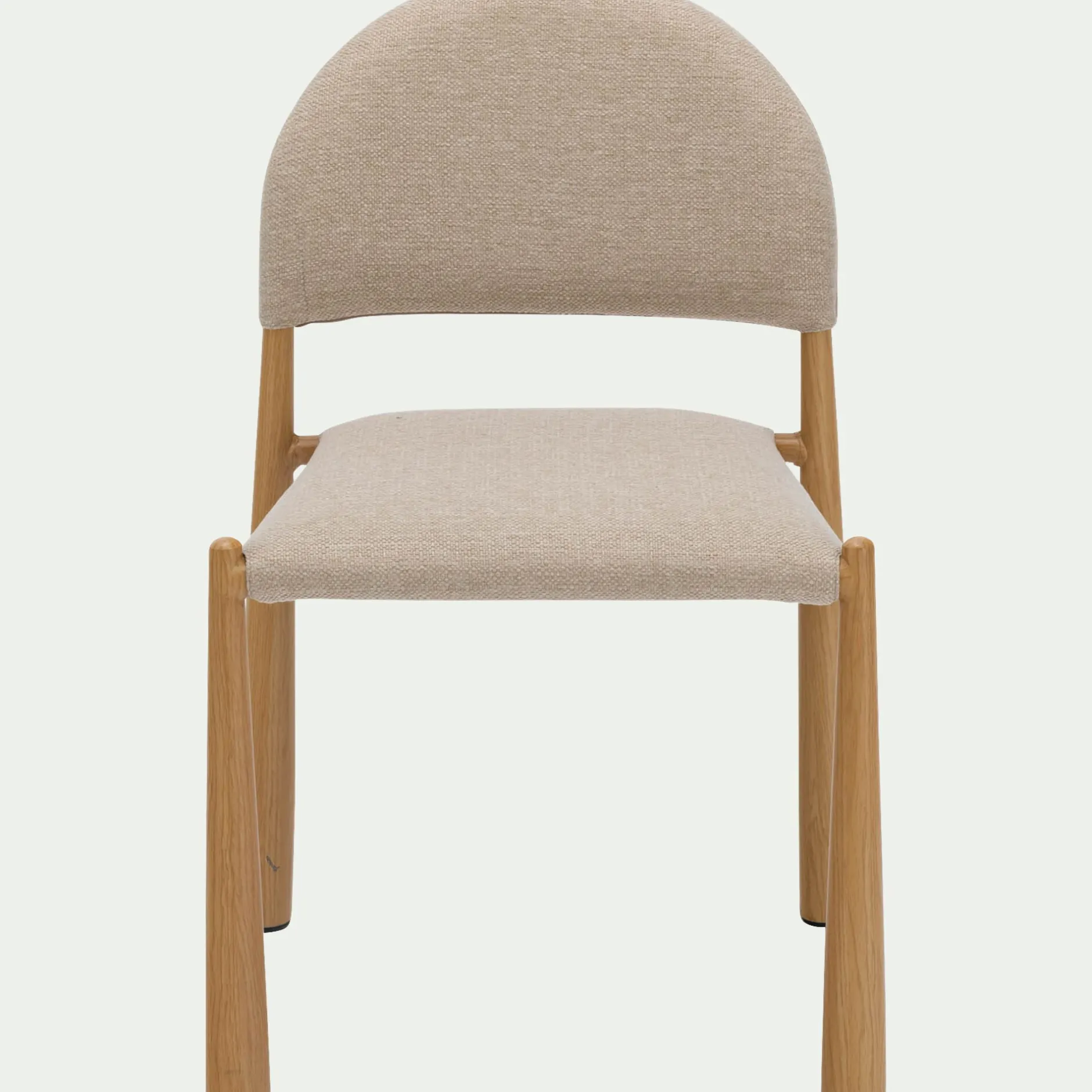 Chaise De Salle À Manger*alinea Chaise de repas contemporaine en tissu - Beige