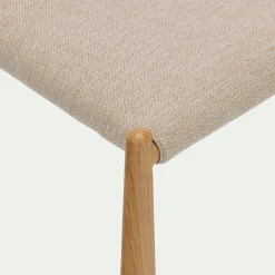 Chaise De Salle À Manger*alinea Chaise de repas contemporaine en tissu - Beige
