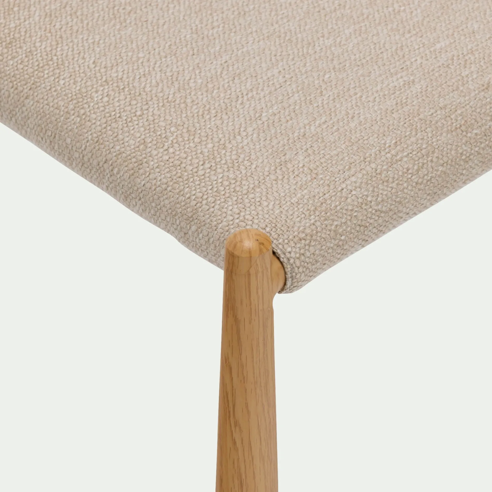 Chaise De Salle À Manger*alinea Chaise de repas contemporaine en tissu - Beige