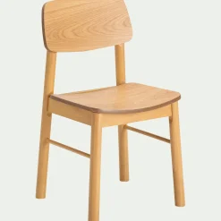 Chaise De Salle À Manger*alinea Chaise de repas en chêne et hévéa - Bois clair