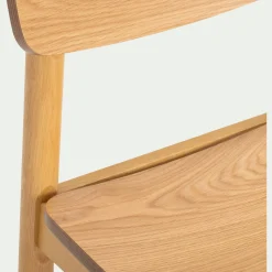 Chaise De Salle À Manger*alinea Chaise de repas en chêne et hévéa - Bois clair