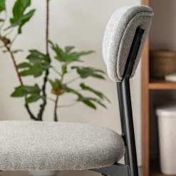 Chaise De Salle À Manger*alinea Chaise de repas en tissu - Gris