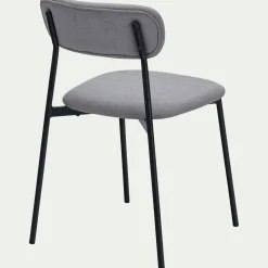 Chaise De Salle À Manger*alinea Chaise de repas en tissu - Gris