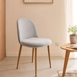 Chaise De Salle À Manger*alinea Chaise de repas en tissu - clair Gris
