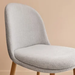 Chaise De Salle À Manger*alinea Chaise de repas en tissu - clair Gris