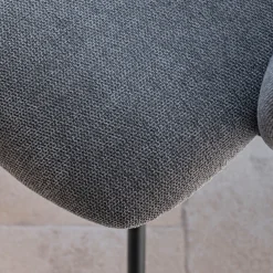 Chaise De Salle À Manger*alinea Chaise de repas pivotante avec accoudoirs en tissu - Gris