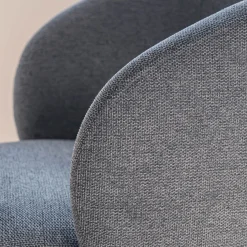 Chaise De Salle À Manger*alinea Chaise de repas pivotante avec accoudoirs en tissu - Gris