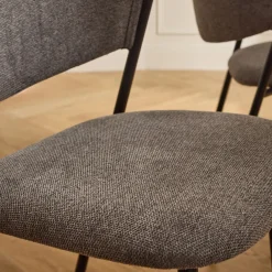 Chaise De Salle À Manger*alinea Chaise de repas épurée en tissu - Gris