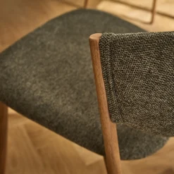 Chaise De Salle À Manger*alinea Chaise de repas épurée en tissu - Vert