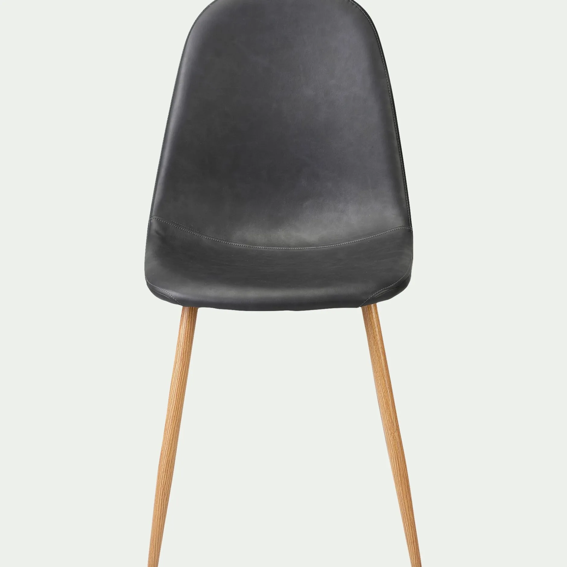 Chaise De Salle À Manger*alinea Chaise en acier et simili - Noir