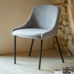 Chaise De Salle À Manger*alinea Chaise en tissu - borie Gris