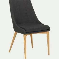 Chaise De Salle À Manger*alinea Chaise en tissu - foncé Gris