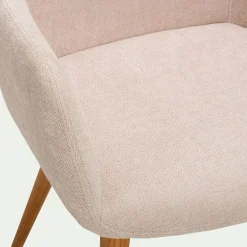 Chaise De Salle À Manger*alinea Chaise en tissu avec accoudoirs - Beige