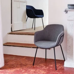 Chaise De Salle À Manger*alinea Chaise en tissu avec accoudoirs - ardoise Gris