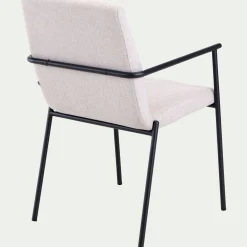 Chaise De Salle À Manger*alinea Chaise en tissu avec accoudoirs - borie Gris