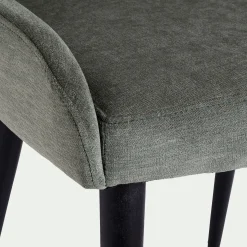 Chaise De Salle À Manger*alinea Chaise en tissu effet velours - cèdre Vert