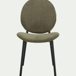 Chaise De Salle À Manger*alinea Chaise en tissu et bois d'eucalyptus - vert