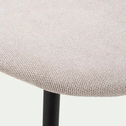 Chaise De Salle À Manger*alinea Chaise en tissu et bois d'eucalyptus - beige