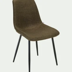 Chaise De Salle À Manger*alinea Chaise en tissu et métal - cedre Vert