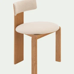 Chaise De Salle À Manger*alinea Chaise en tissu sans accoudoirs - Beige