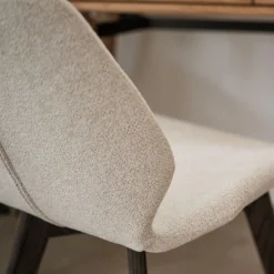 Chaise De Salle À Manger*alinea Chaise en tissu sans accoudoirs - Beige