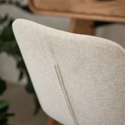 Chaise De Salle À Manger*alinea Chaise en tissu sans accoudoirs - Beige