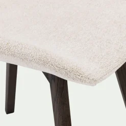 Chaise De Salle À Manger*alinea Chaise en tissu sans accoudoirs - Beige