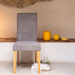 Chaise De Salle À Manger*alinea Chaise en tissu sans accoudoirs - Gris
