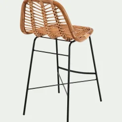 Tabouret Haut De Bar*alinea Chaise îlot central en rotin - h66cm Naturel