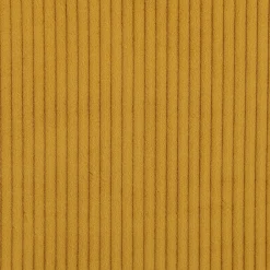 Fauteuil*alinea Chaise pivotante en velours côtelé et piétement en fer - argan Jaune