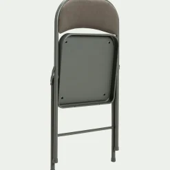 Chaise De Salle À Manger*alinea Chaise pliante en métal et tissu - Vert