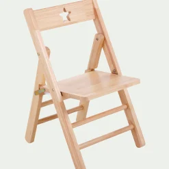 Table Et Chaise Enfant*alinea Chaise pliante pour enfant en bois d'hévéa - Bois clair