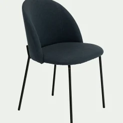 Chaise De Salle À Manger*alinea Chaise ronde en tissu - céou Bleu