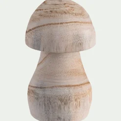 Décoration De La Table De Noël|Objet Décoratif De Noël*alinea Champignon décoratif à poser en bois de paulownia H10cm - bois clair Naturel
