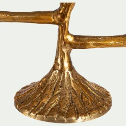 Décoration De La Table De Noël|Bougie Et Photophore De Noël*alinea Chandelier à trois branches en laiton H20cm - Doré