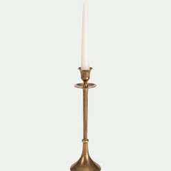 Bougeoir|Bougie Et Photophore De Noël*alinea Chandelier en laiton H26cm - Doré
