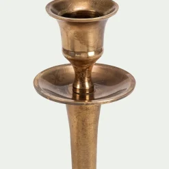 Bougeoir|Bougie Et Photophore De Noël*alinea Chandelier en laiton H26cm - Doré