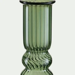 Bougie Et Photophore De Noël*alinea Chandelier sculpté en verre - Vert