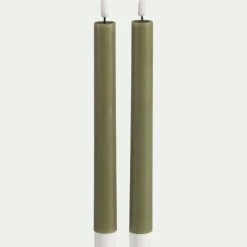 Bougie|Bougie Et Photophore De Noël*alinea Chandelles à LED - Vert