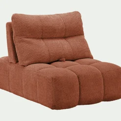 Canapé Modulable*alinea Chauffeuse avance - recule en tissu campo - brun rustrel Marron