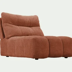 Canapé Modulable*alinea Chauffeuse avance - recule en tissu campo - brun rustrel Marron