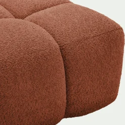 Canapé Modulable*alinea Chauffeuse avance - recule en tissu campo - brun rustrel Marron