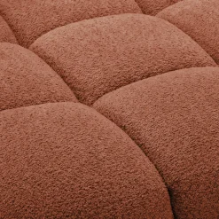 Canapé Modulable*alinea Chauffeuse avance - recule en tissu campo - brun rustrel Marron