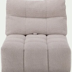 Canapé Modulable*alinea Chauffeuse avance - recule en tissu campo - écru Blanc