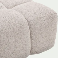 Canapé Modulable*alinea Chauffeuse avance - recule en tissu campo - écru Blanc